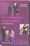 Psychological assessment in the workplace. 9780470861639