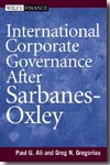 International corporate governance under Sarbanes-Oxley. 9780471775928