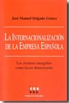 La internacionalización de la empresa española. 9788481882636