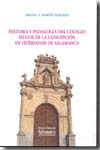 Historia y pedagogía del Colegio Menor de la Concepción de Huérfanos de Salamanca