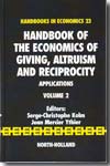 Handbook of the economics of giving, altruism and reciprocity