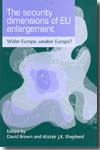 The security dimensions of EU enlargement. 9780719072802