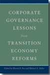 Corporate governance lessons from transition economy reforms