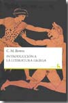 Introducción a la literatura griega. 9788424928773