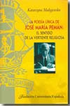 La poesía lírica de José María Pemán. 9788473927031