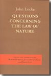 Questions concerning the law of nature