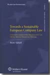 Towards a sustainable european company Law. 9789041127686
