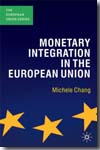 Monetary integration in the European Union. 9780230542853