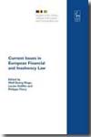 Current issues in european financial and insolvency Law