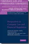 Perspectives in Company Law and financial regulation. 9780521515702