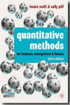 Quantitative Methods for business, management and finance. 9780230218246