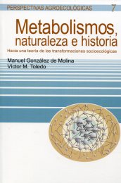 Metabolismos, naturaleza e historia
