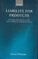 Liability for products. 9780198256137