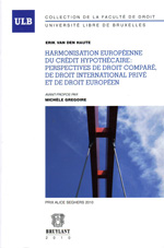 Harmonisation européenne du crédit hypotthécaire