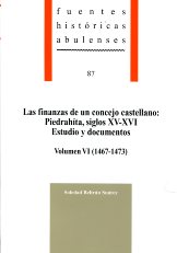 Las finanzas de un concejo castellano: Piedrahíta, siglos XV-XVI. Estudio y documentos