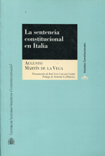 La sentencia constitucional en Italia