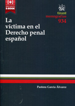La víctima en el Derecho penal español. 9788490536568