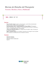 Revista de Derecho del Transporte, Nº13, año 2014. 100959500