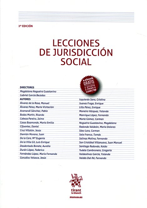 Lecciones de jurisdicción social. 9788491197522