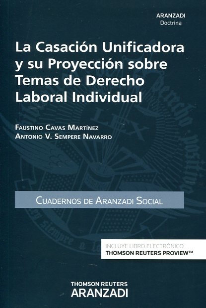 La casación unificadora y su proyección sobre temas de Derecho laboral individual