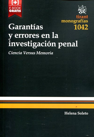 Garantías y errores en la investigación penal. 9788491195481