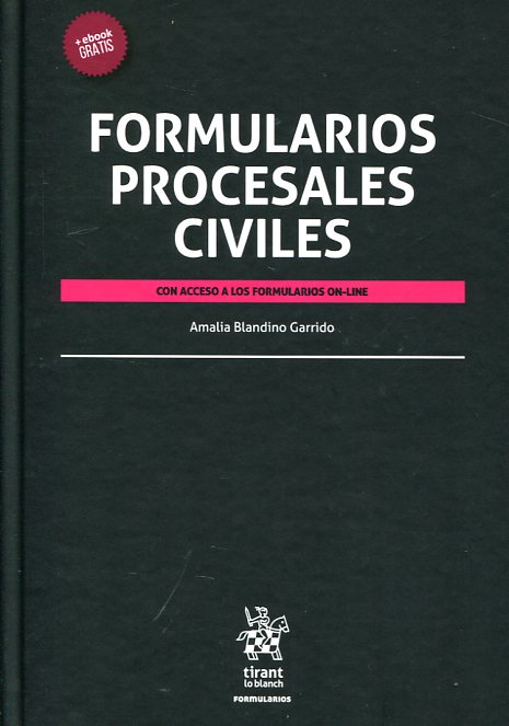Formularios procesales civiles. 9788491199083