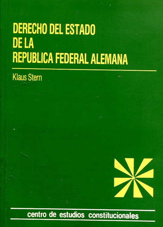 Derecho del Estado de la República Federal Alemana. 9788425907708