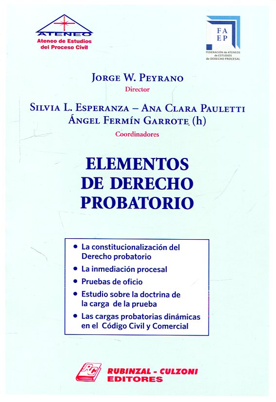 Elementos de Derecho probatorio. 9789873008009