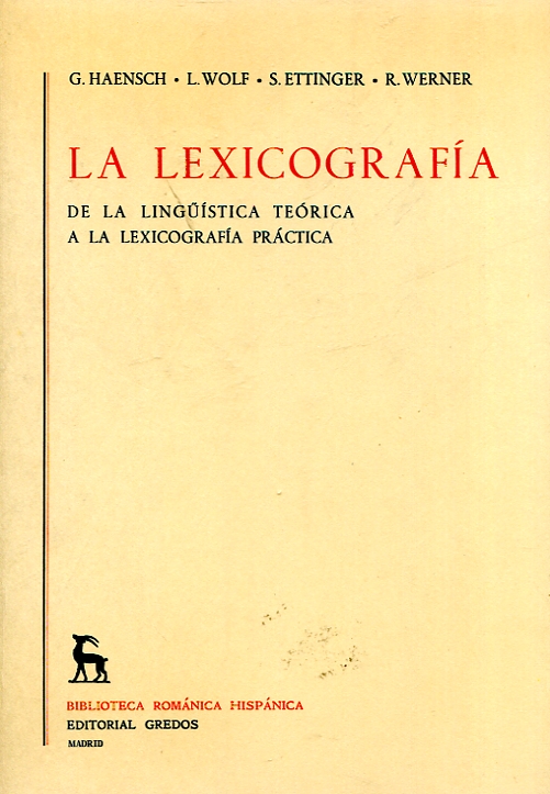 La lexicografía. 9788424908577