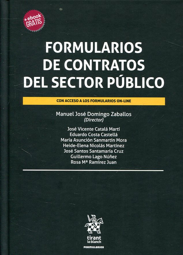 Formularios de contratos del Sector Público. 9788491903314