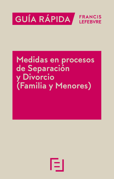 Medidas de procesos de separación y divorcio: (Familia y Menores). 9788417544195