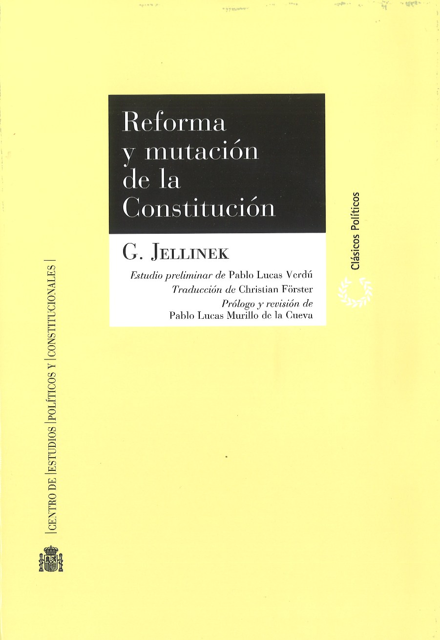 Reforma y mutación de la Constitución. 9788425917677