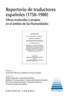 Repertorio de traductores españoles (1750-1900). 9788490456347