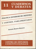 Política exterior de defensa y control parlamentario. 9788425907883