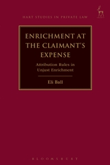 Enrichment at the claimant's expense. 9781509928880