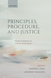 Principles, procedure, and justice. 9780198850410