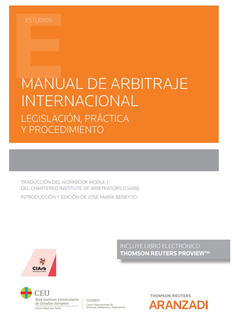 Manual de arbitraje internacional. 9788413458953