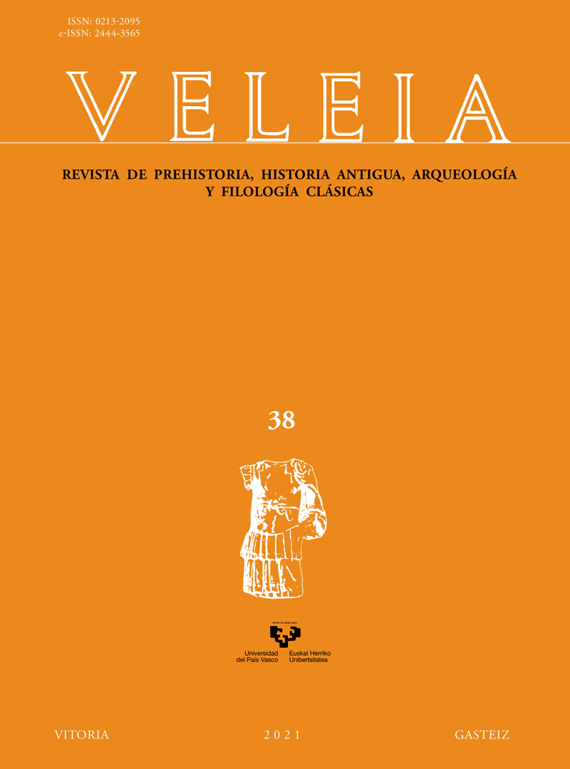 Veleia. Revista de Prehistoria, Historia Antigua, Arqueología y Filología Clásicas; Nº 38, año 2021