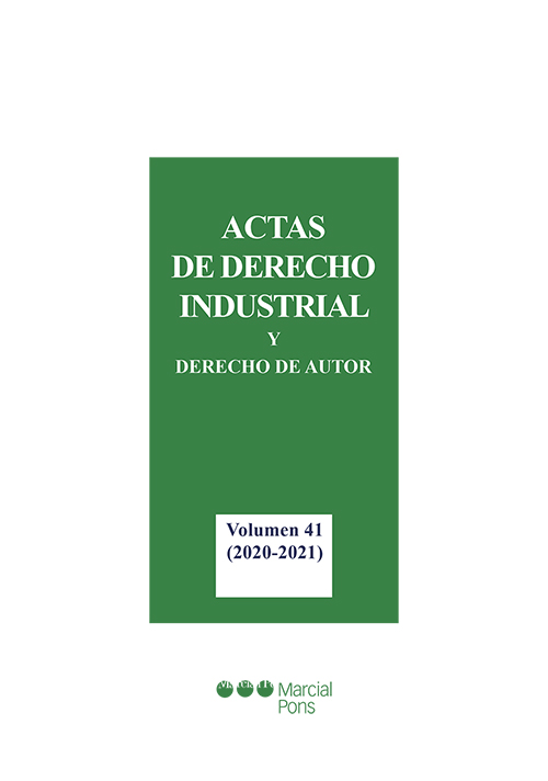 Actas de Derecho Industrial y Derecho de Autor. 9788413812380