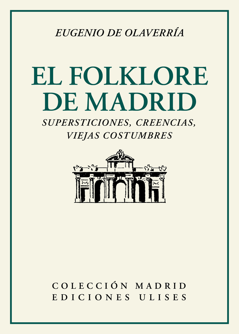 El folklore de Madrid. 9788416300921