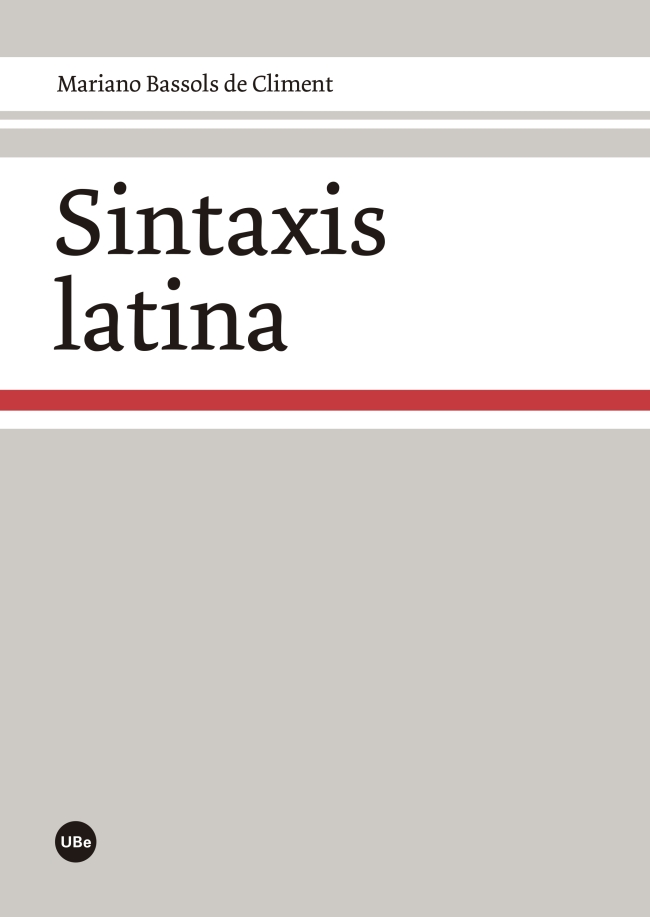 Sintaxis latina. 9788447538935