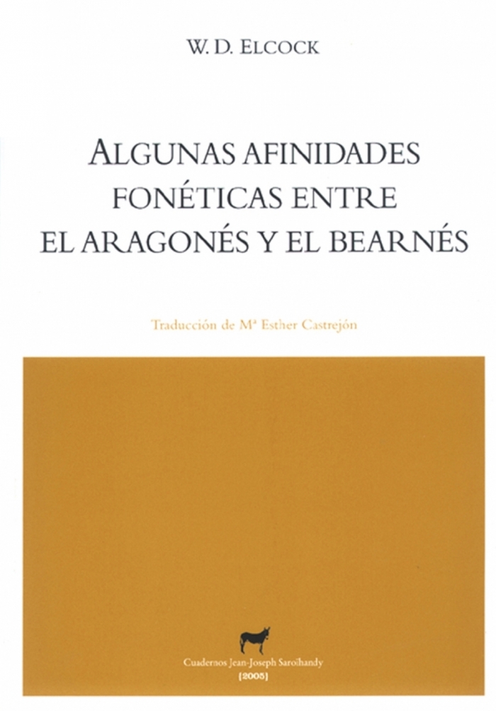 Algunas afinidades fonéticas entre el aragonés y el bearnés. 9788496457096
