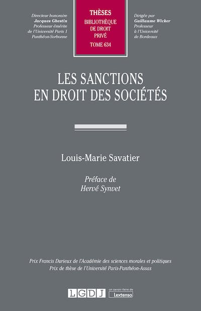 Les sanctions en droit des sociétés