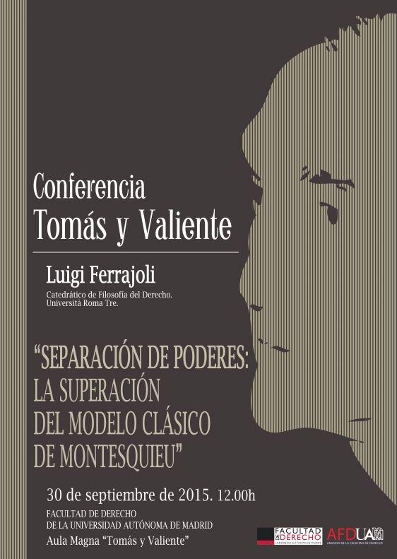 El jurista Luigi Ferrajoli, invitado por la Universidad Autónoma de Madrid para impartir la III Conferencia Tomás y Valiente.
