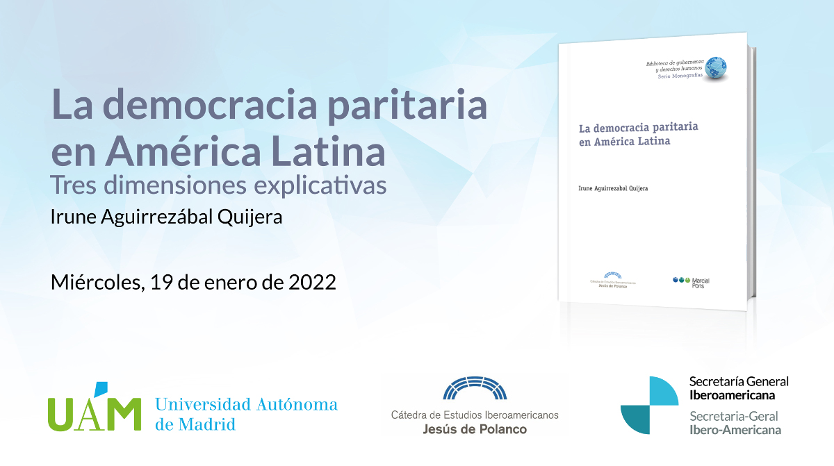 Presentación del libro “La democracia paritaria en América latina. Tres dimensiones explicativas”. 498