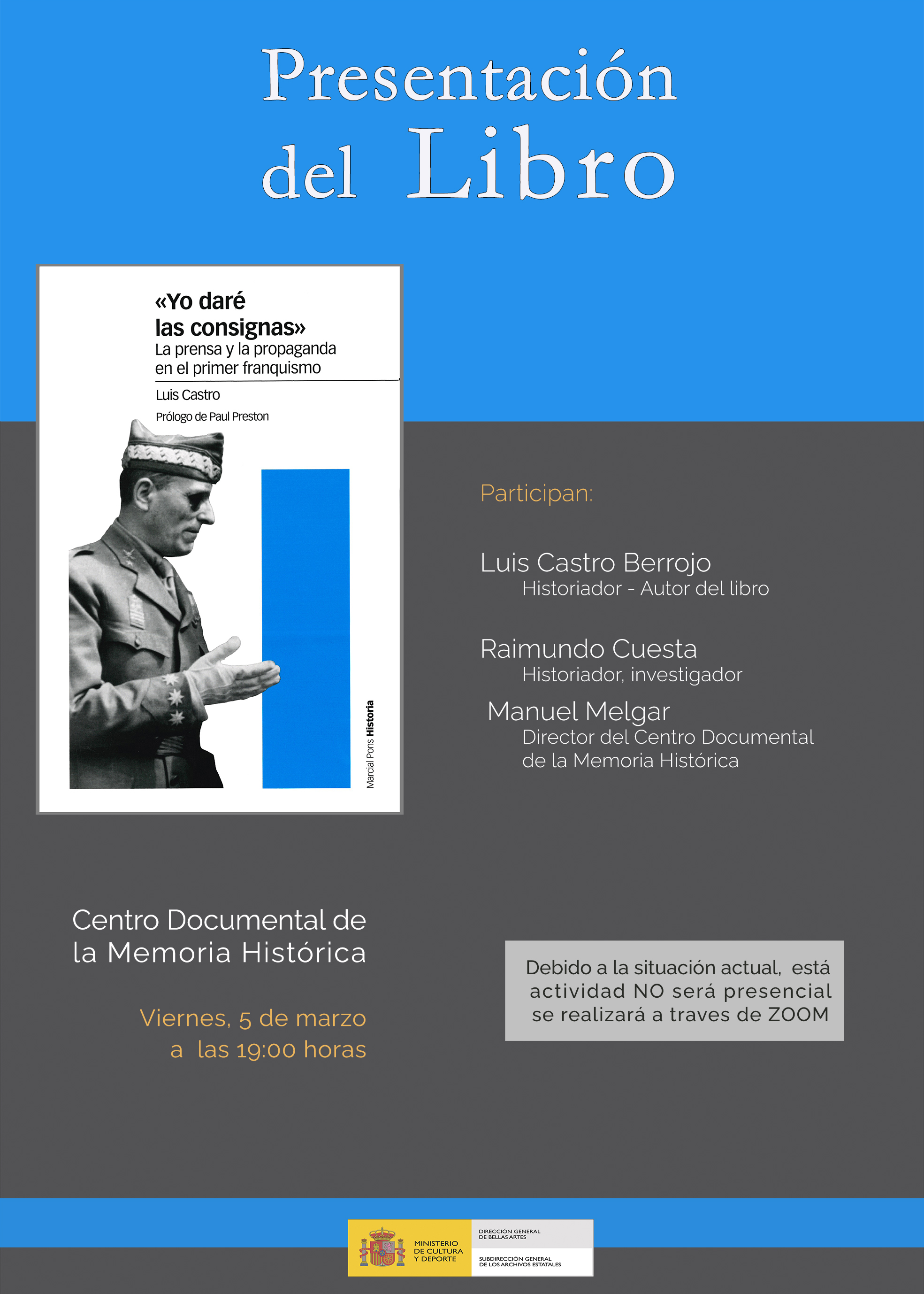 Presentación del libro"Yo daré las consignas. Prensa y propaganda en el primer franquismo". 441