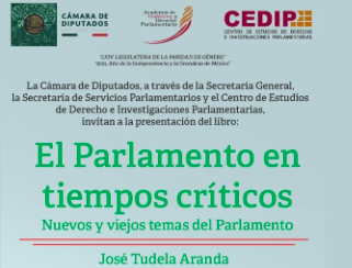 Presentación del libro El Parlamento en tiempos críticos. Nuevos y viejos temas del Parlamento'. 439