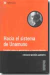 Hacia el sistema de Unamuno