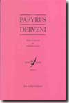 Le Papyrus de Derveni. 9782251324340