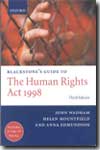 The Blackstone's guide tp the Human Rights Act 1998. 9780199254538